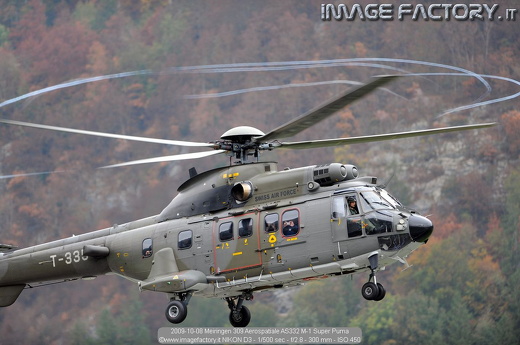 2009-10-08 Meiringen 309 Aerospatiale AS332 M-1 Super Puma